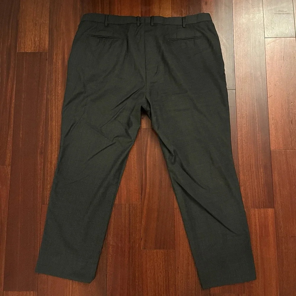 Ermenegildo Zegna Su Misura Dress Pants Mens 42x29 Herringbone Wool 7 64 Trouser